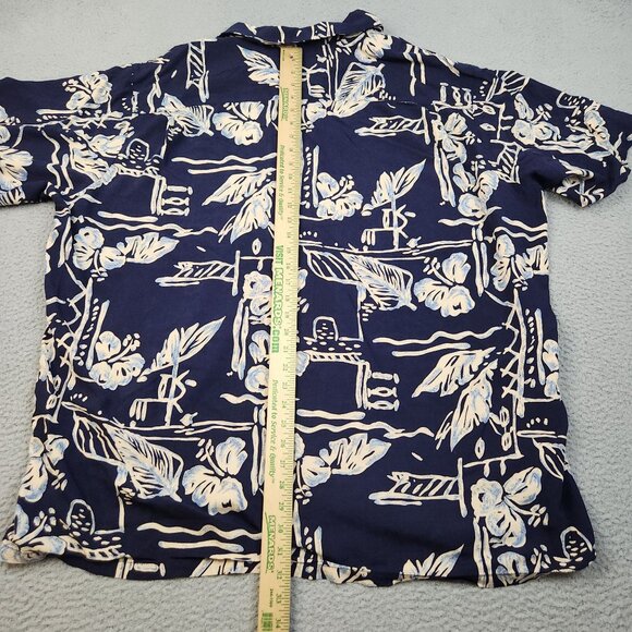 VINTAGE Hilo Hattie Hawaiian Original Shirt Men 4XL All Over Floral USA 1980's - Picture 5 of 8